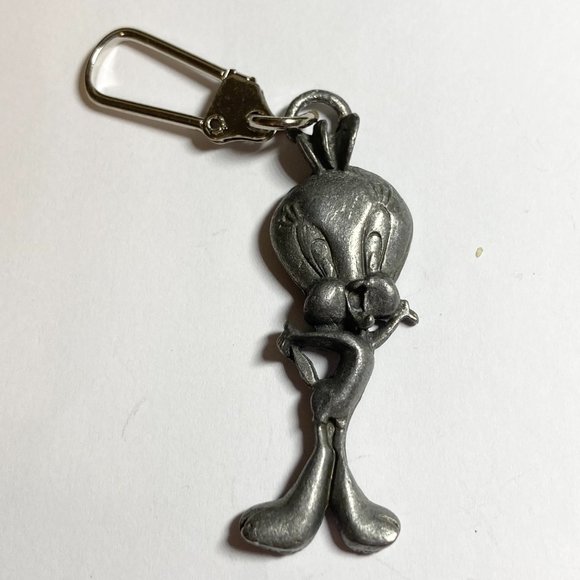 Vintage Sylvester Tweety Bird Zipper Pull Purse Charm Looney Tunes Warner Bros. - Picture 2 of 9